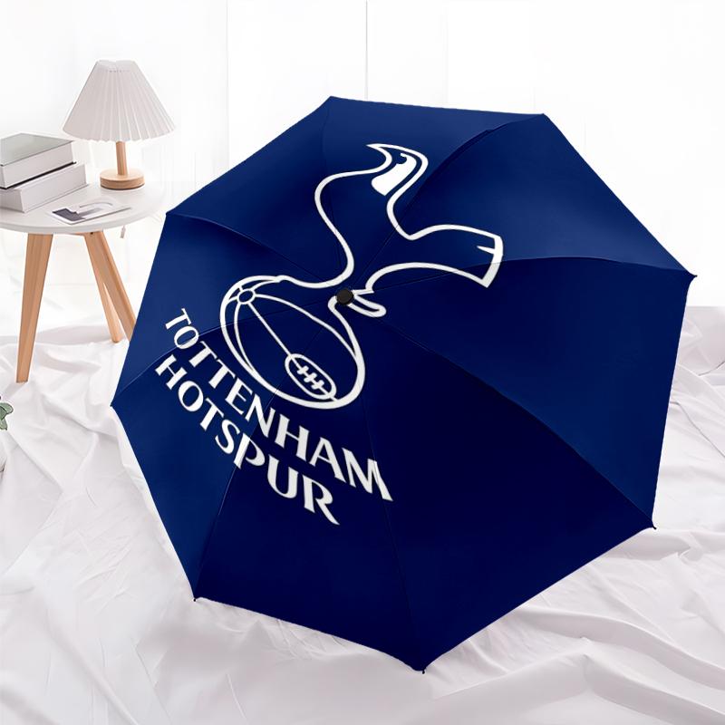 Складной зонт Tottenham Hotspur F.C. с принтом, для улицы, отдыха и путешествий, прочная ткань зонта, подарок на день рождения и праздник