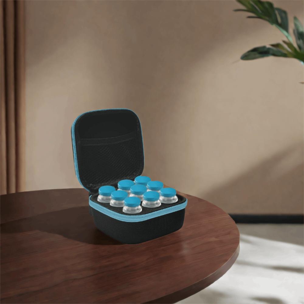 10ML 9 Vials Storage Case EVA Essentials Oil Case Portable Insulin Organizer Travel