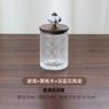 Ретро стеклянная банка для хранения Коробка для хранения ватных палочек Тюбик для зубной нити и зубочисток Декоративные элементы для ресторана Домашнее украшение Банка