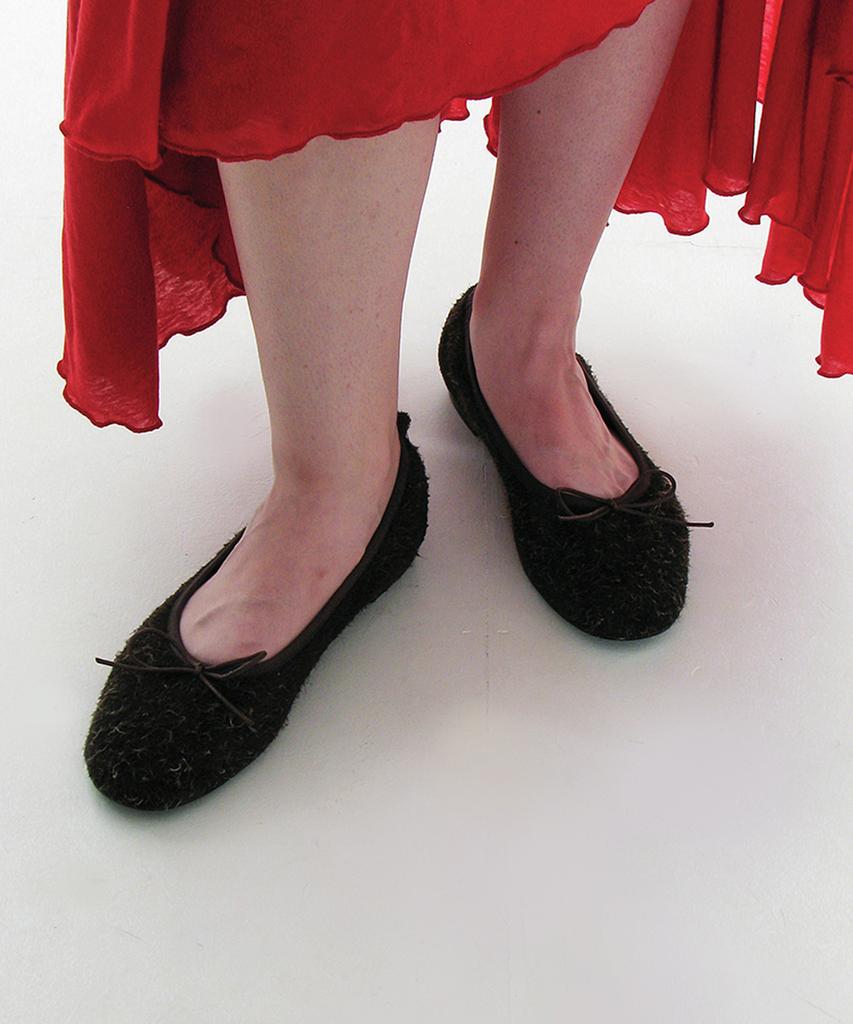 Partimento Women Bow Tie Ballerina Flats_Brown (Type A)