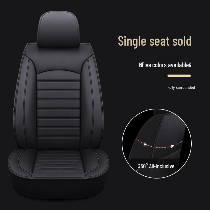 Universal Full Wrap Car Seat Cover for Driver & Co-Driver - All Seasons, Fits Sedan, SUV, Pickup, Van