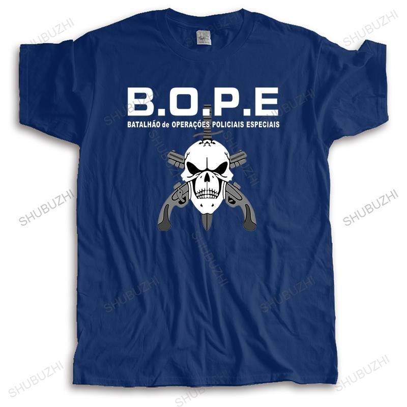 Мужская летняя хлопковая футболка BOPE Tropa De Elite Бразилия Специальные элитные войска Военная футболка мужская с двух сторон военная Повседневная футболка