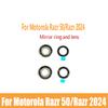 Camera Glass Lens With for Motorola Moto RAZR 50 XT2453 Circle of Lens for Moto Razr 2024 Replacement Parts