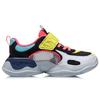 Li Ning Kids Sports Lifestyle Series Fun Childhood Wear Resistant Breathable Lightweight Sneakers Kids Sneakers Pink Yellow Blue YKCQ094-5