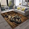 3D Ретро Мотоцикл Винтажный Ковер Коврик для Дома Гостиная Спальня Игровая Комната Диван Придверный Коврик Декор, Детский Ковер Нескользящий Напольный Коврик