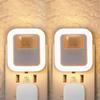 [Set of 2, PSE Certified] Motion Sensor Light for Indoor Use, Footlight, 10 Brightness Levels, 4 Time Modes, Foldable Plug, Outlet Type, Ideal for