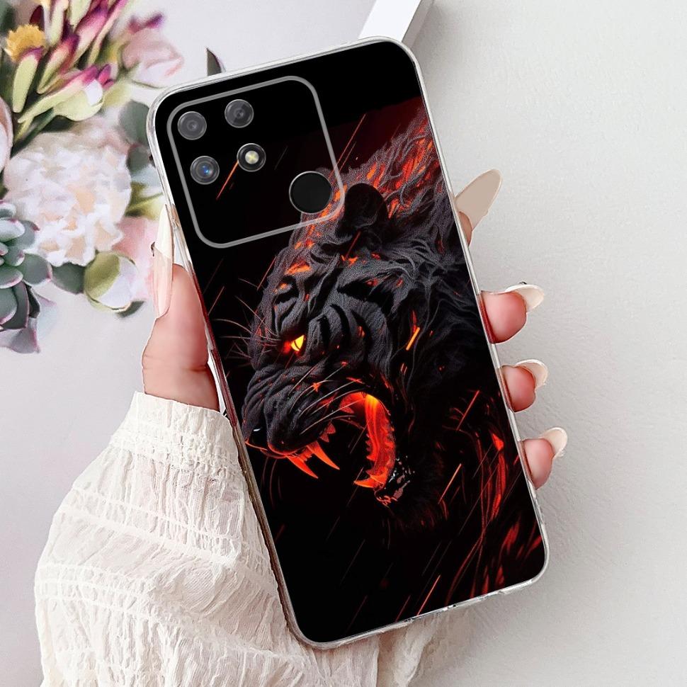 Мягкий Полный Защитный Чехол RMX3430 Для Realme Narzo 50A Чехол С Рисунком Кошки Для Realme Narzo 50A Narzo50A Силиконовые Чехлы Чехол