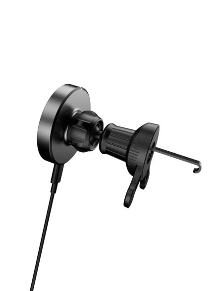 ISY ICC-2200 Magnetic Car Charger, Black