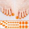 Semi Cured Gel Toe Nail Strips Long Lasting Nail Polish Strips Salon Gel Nail Sticker Nail Art Wrap Decoration for Women