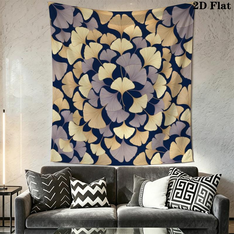 Leaf Wall Tapestry Aesthetic Wall Hanging Printed Fabric Blanket Decorative Tapestries for Bedroom Living Room Home Decor