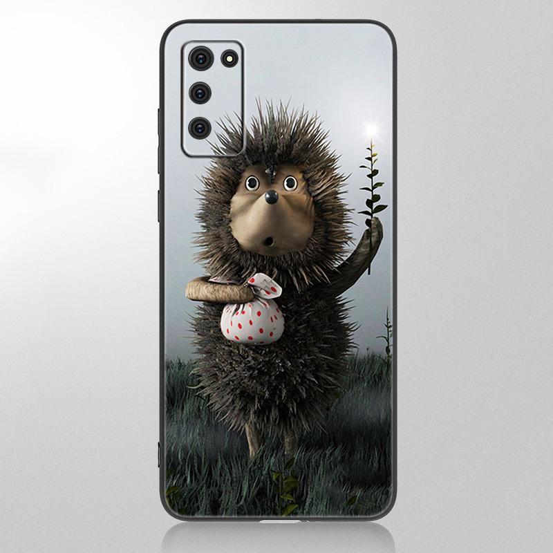 Чехол для телефона «Ежик в тумане» для Samsung Galaxy A12 A02S A22 A32 A52 A72 A71 A51 A41 A31 A21 A11 A50 A70 A10S A20S, черный чехол