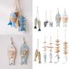 Wood Wall  Hanging Decoration Carving Figurine Ocean Theme Accessories  Home Decoration