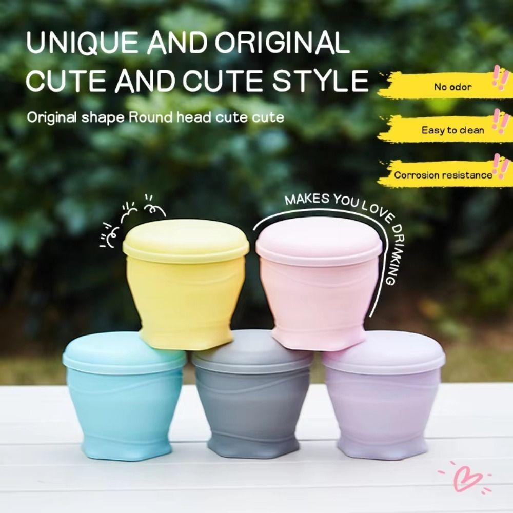 Silicone Folding Cups 180ml Portable Teacup Fashion Collapsible Travel Cups Camping