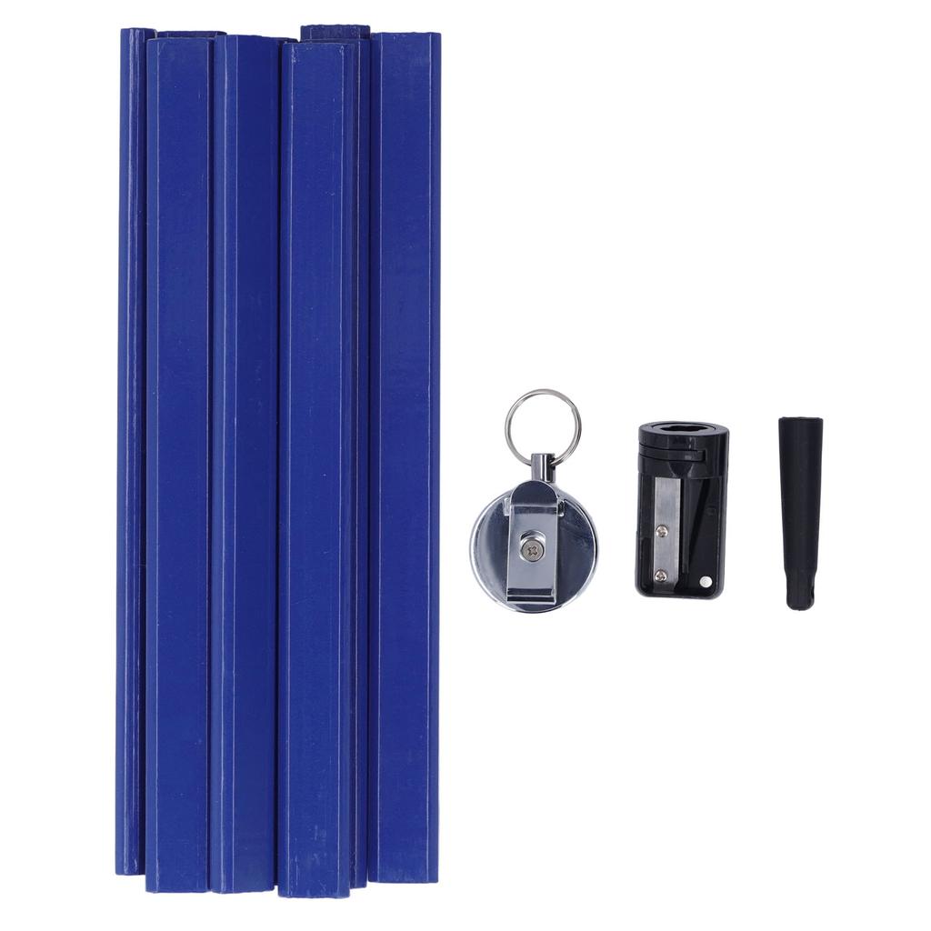 Набор 7-дюймовых плотницких карандашей с точилкой, плоский восьмиугольный карандаш для работы по дереву, карандаш для маркировки по дереву