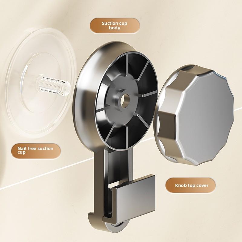 New Suction Cup Wall-mounted Kitchen Storage Rack Onion, Ginger and Garlic Seasoning Storage Kitchen Onion, Ginger and Garlic Storage Basket Rack