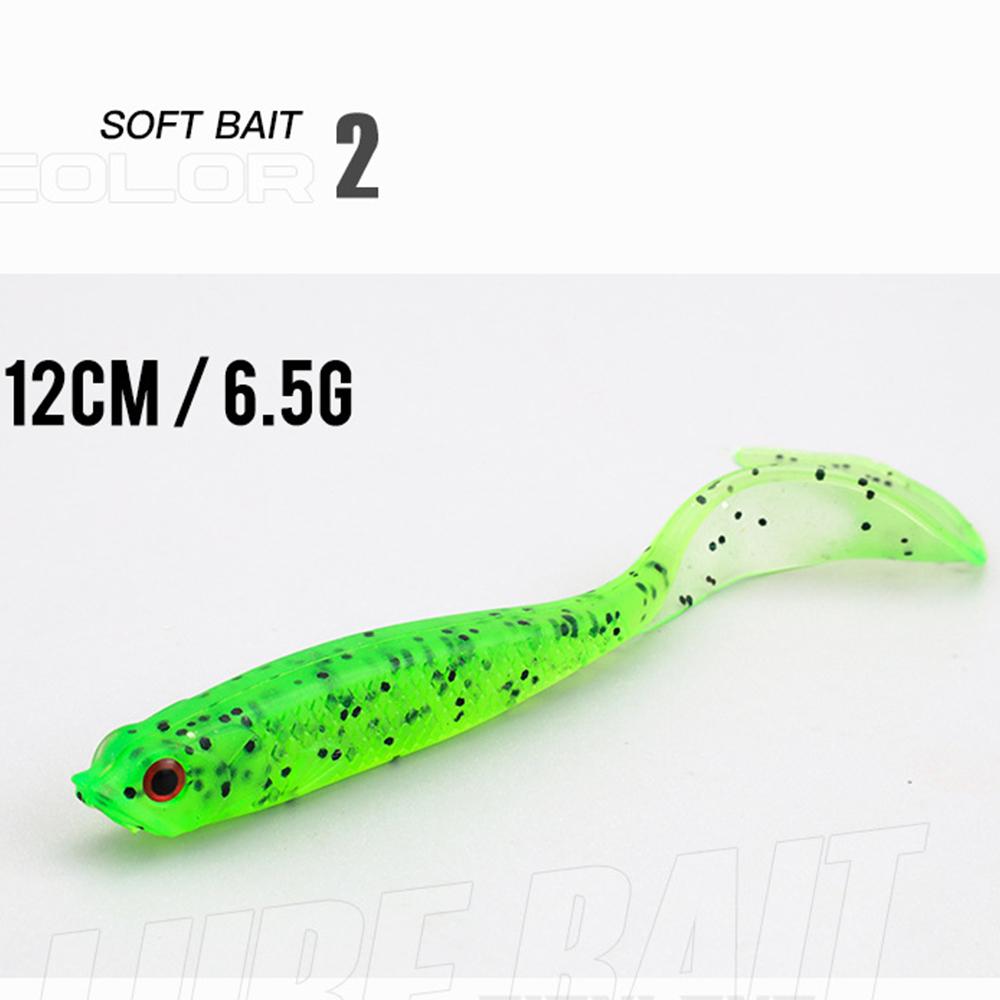1 шт. рыболовная приманка 12 см 5,5 г Swimbait Shad T-Tail мягкая приманка искусственные силиконовые приманки для ловли окуня и щуки джиговые воблеры