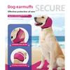 Pet Dog Ear Muffs - Summer Swimming Waterproof Headgear Noise Reduction & Soundproofing Anti-Fright Emotional Calming Headgear