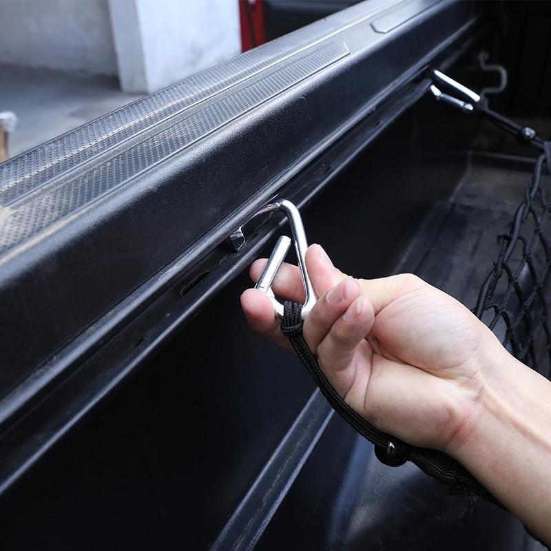 1 шт. черный для Toyota Tundra Tacoma 2005-автомобильная сетчатая сумка для багажника с тремя сетками, трехмерная сетка для багажа, карман для авто