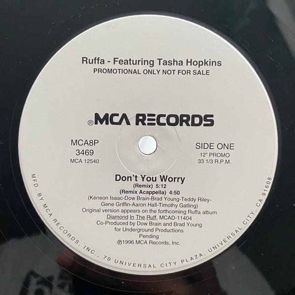 12-дюймовая пластинка RUFFA, TASHA HOLIDAY - Don't You Worry MCA8P3469 MCA Records 1996 US Рэп и хип-хоп/R&B Б/У