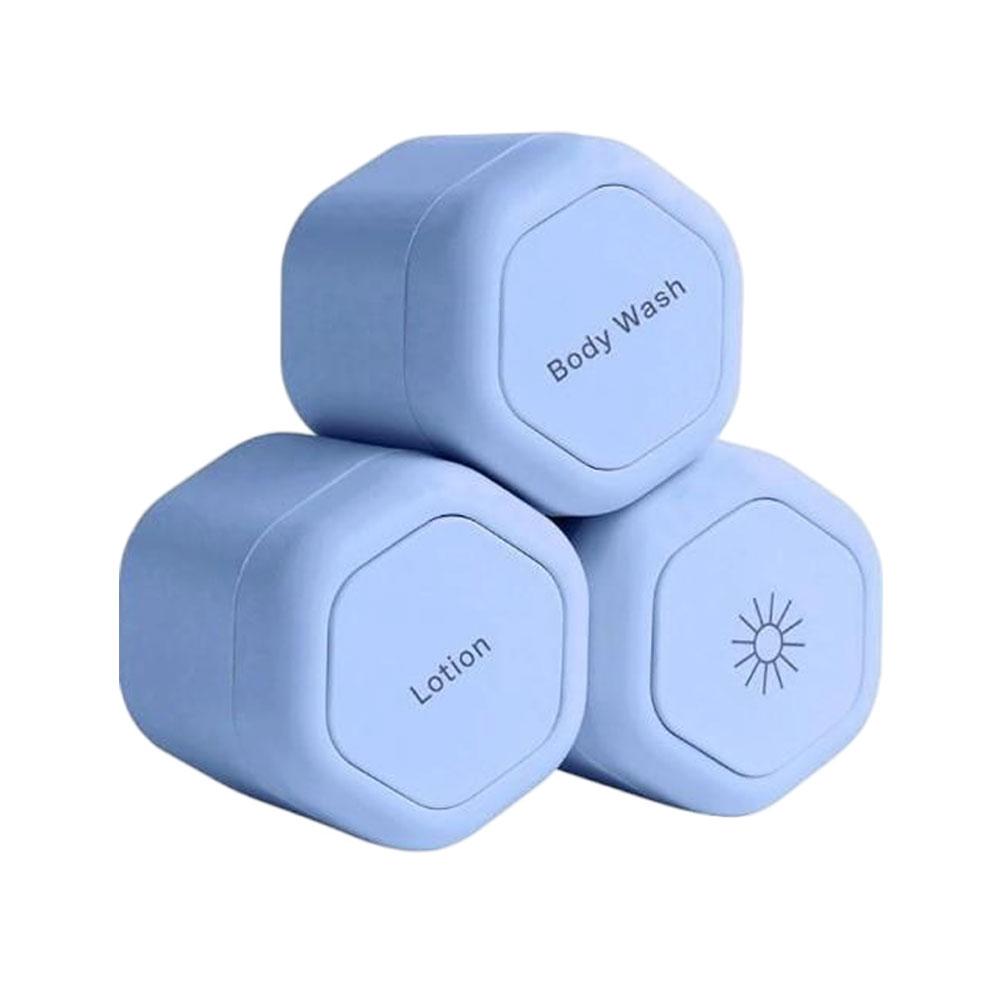 3 шт./лот Магнитные Дорожные Многоразовые Бутылочки Контейнер Уход за Телом Капсула Портативный Косметический Диспенсер Для Путешествий Пустые Контейнеры