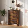 95.5H x 78Wcm Radiator Cover, with Drawer - Rustic Brown