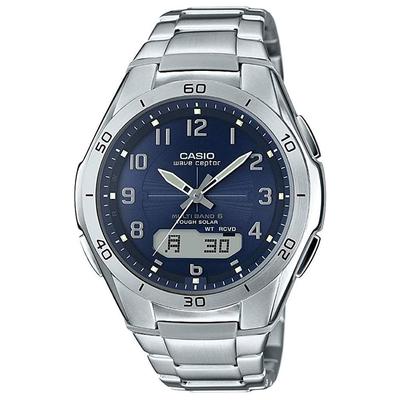 Часы Casio WAVECEPTOR Solar Watch совместимы с 6 радиостанциями по всему миру, комбинированная модель [Casio] Ana-Digi WVA-M640D-2A2JF для мужчин