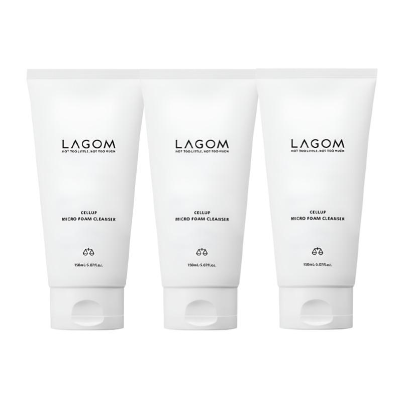 LAGOM Cellup Микропенка для умывания 150 мл Низкощелочное увлажняющее средство для умывания с микропузырьками