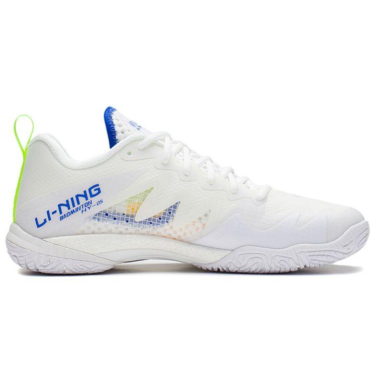 Li Ning Hawk Eagle 5 Durable Low-Top Badminton Shoes Unisex Shoes White Blue AYAS026-1
