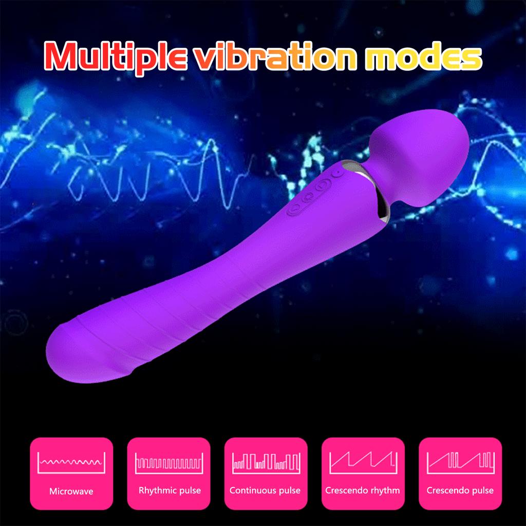 Женские вибрационные секс-игрушки для взрослых, согревающие двухголовые AV-палки, женские флирт-мастурбационные игрушки, массажные секс-игрушки