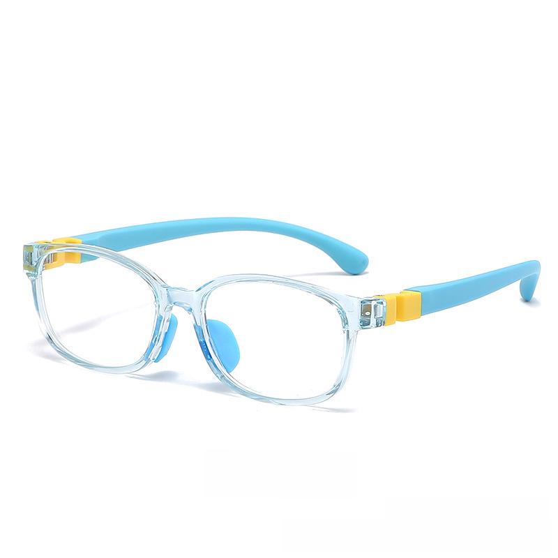Детская съемная силиконовая оправа для очков – унисекс детские плоские мягкие очки против синего света для студентов