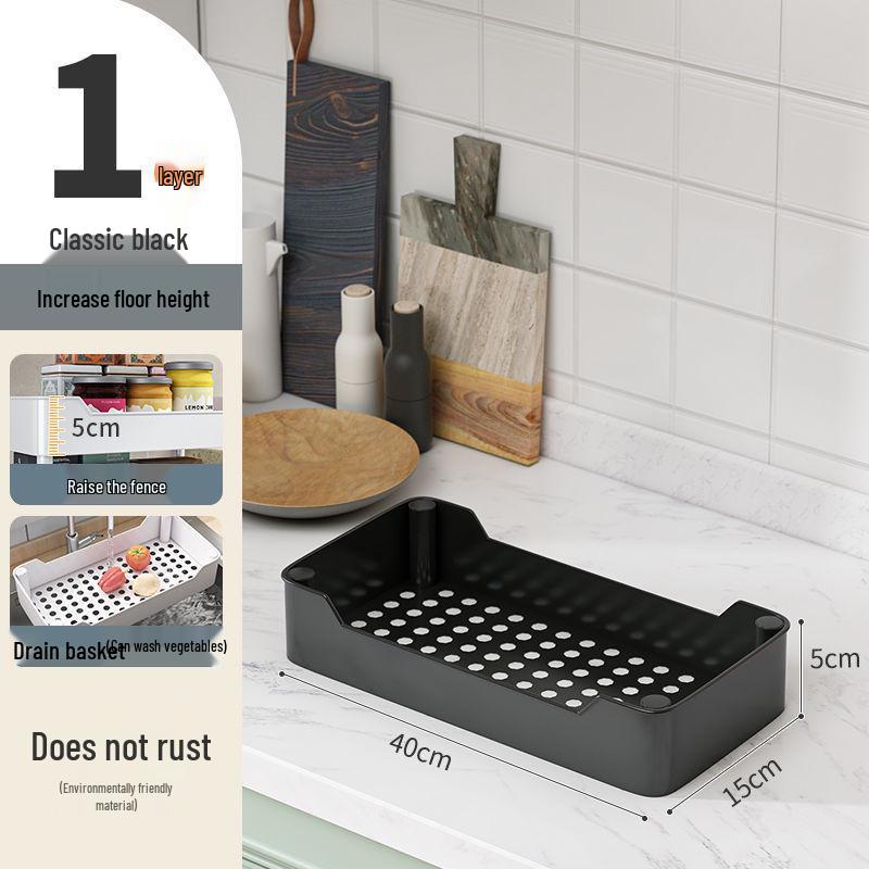 Многоярусная узкая напольная стойка для хранения на кухню и в ванную комнату