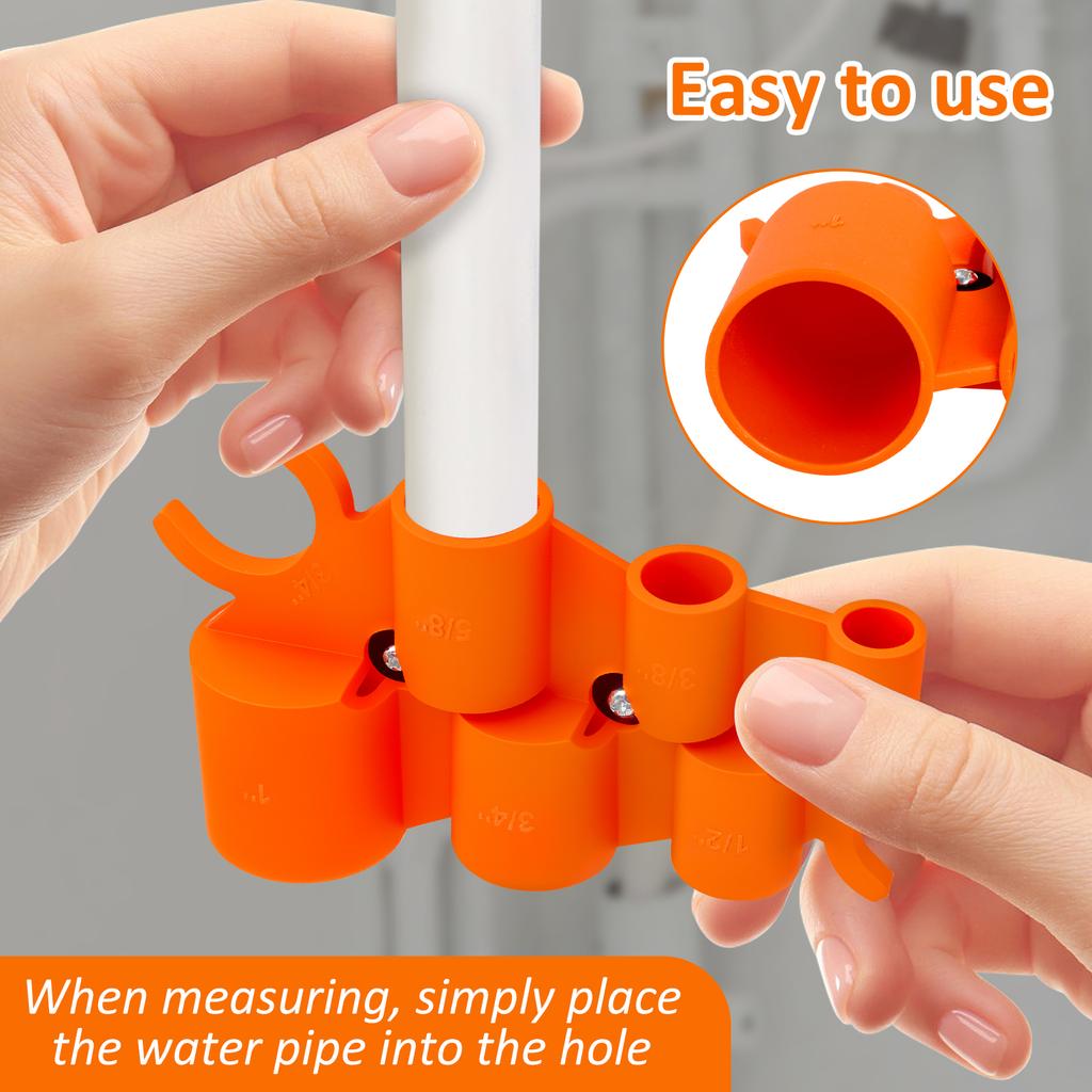 Pipe Cutter Tool 1/4'' to 1'' Depth Gauge and Pipe Deburring Tool Pipe Depth Gauge Tool Pipe Deburring Tool Kit for Copper PEX