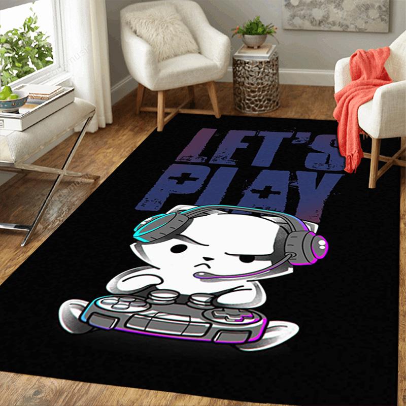 Gaming cat Rug Floor Mat for Living Room or Bedroom Soft and Comfortable Carpet a Gift for Birthday and Holiday.ZFF0913441