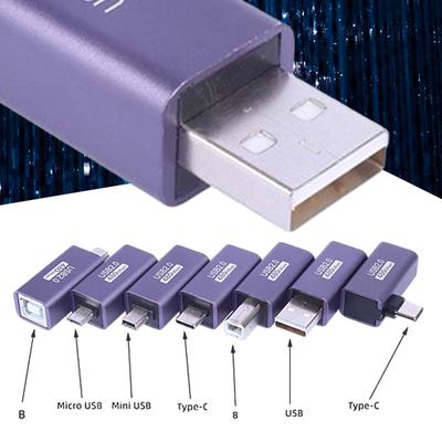 Адаптер-конвертер USB/USB B/Type C/Mini USB/Micro USB папа для принтера, электропианино, ноутбуков и многого другого