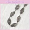 Classic Metal Woman Waist Chain With Embossed Pattern Casual Accessory Fashion