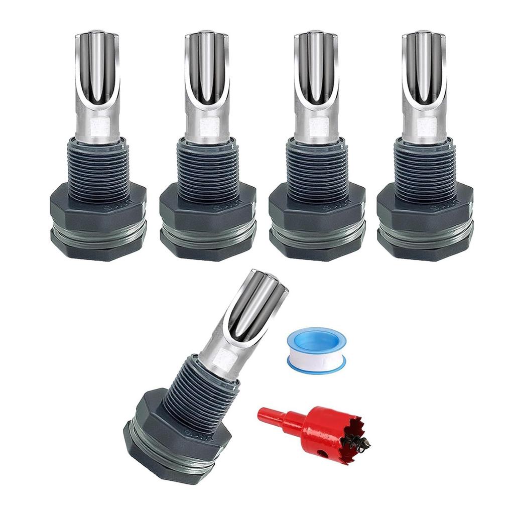 5 шт. Автоматические ниппели-поилки для свиней из нержавеющей стали с буровым сверлом для легкой установки и обслуживания, для фермерского использования