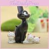 Cat Resin Black Mini Ornament With Handcrafted Style For Friendship Gifts And