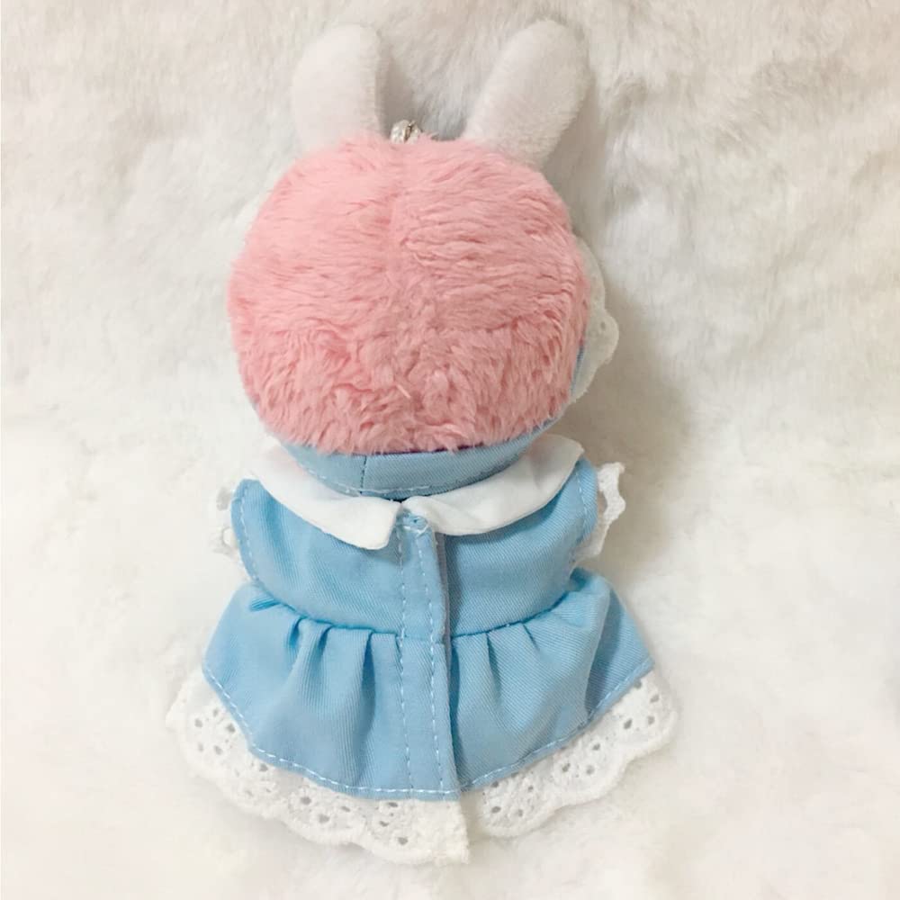 niannyyhouse 10cm Plush Clothes Maid Outfit Headwear Apron Dress Cotton Doll Accessories Dress-Up (Black)