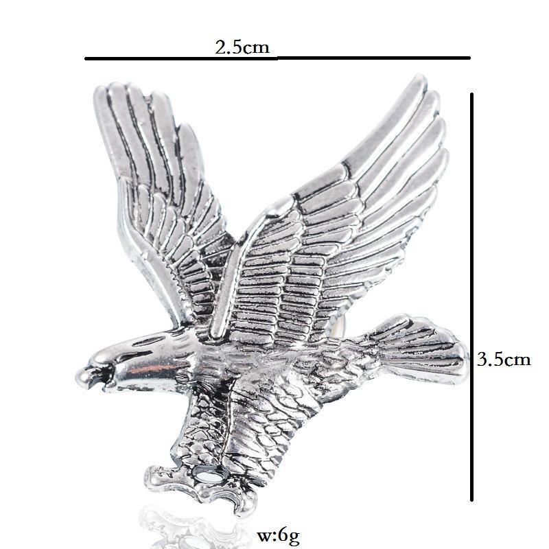 Уникальная булавка-украшение в виде летящего орла, футболка, костюм, воротник, куртка, пальто для мужчин, модный значок, брошь, мужской ювелирный аксессуар