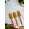 Деревянная ложка, сервировочная лопатка, набор деревянных лопаточек из 3 кухонных принадлежностей из оливкового дерева, набор для презентации еды