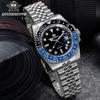 ADDIESDIVE Top Brand AD2050 Men's GMT Quartz Watch Stainless Steel 200M Diver Watches Relogio Masculino 40MM Luminous Wristwatch