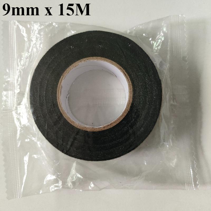 Черный цвет 1 рулон Ширина 9/19/25 мм Длина 15 м Изолента для жгутов проводов Сильная адгезия Тканевая лента Огнестойкая лента для станков Автомобиль