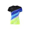Li Ning Badminton Series Quick-Dry Breathable Sports Short Sleeve T-Shirt Women Tops Black AAYQ072-3
