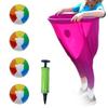 Freaky Party Game Pants Funny Granny Pants Yard Game Set Parent Child Pitching Game Props Toy with 4 Balls & Air Pumps