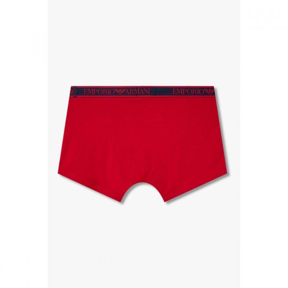 Emporio Armani Мужские хлопковые длинные кальсоны с логотипом-линией 0816112080