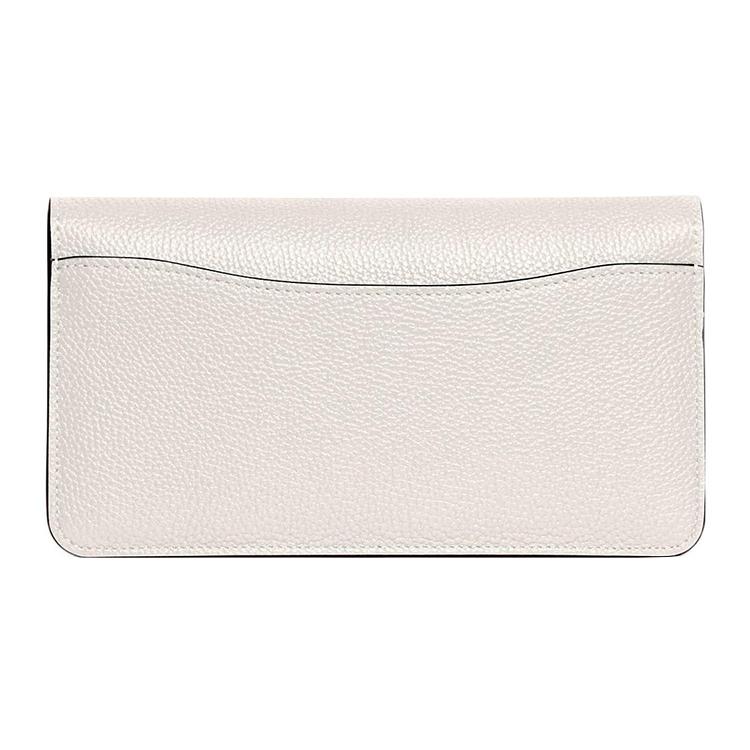 New COACH Chain Leather Shoulder Bag, Crossbody Bag, Clutch Trumpets Women's Chalk White CE772-B4HA