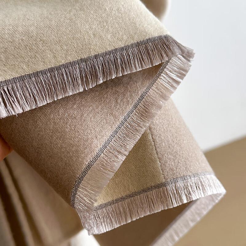 Women's Color Block Tassel Scarf & Shawl