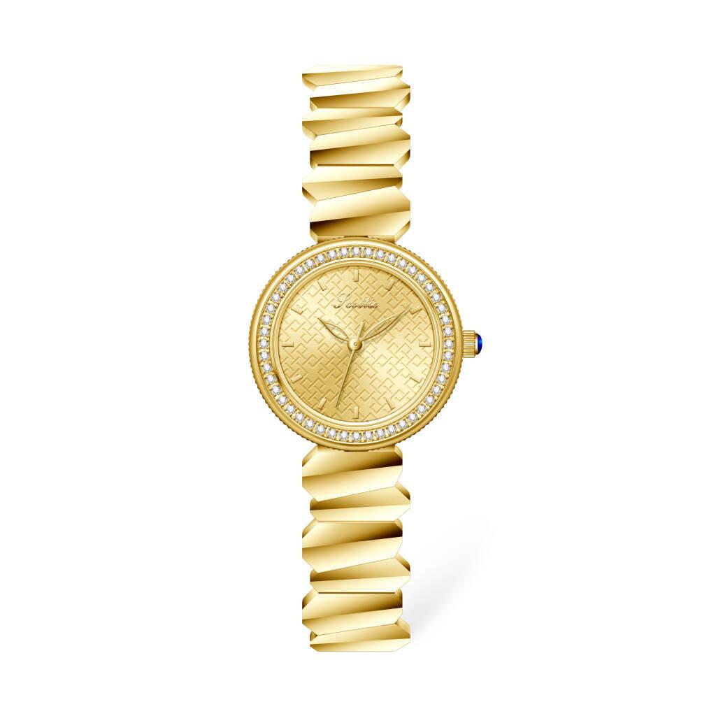 9788B Irregular twist steel belt with diamonds fashion women's watch