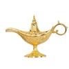 Retro Hollow Aladdin Magic Genie Lamp Incense Burner Wishing Oil Lamp Home Decor Gift