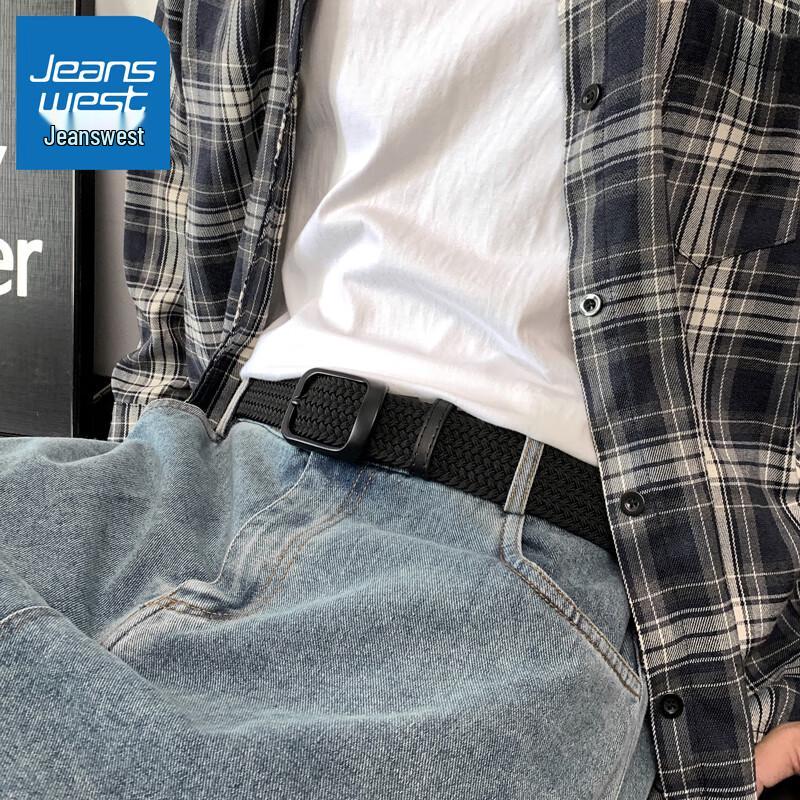 Повседневный тканый мужской ремень Jeanswest